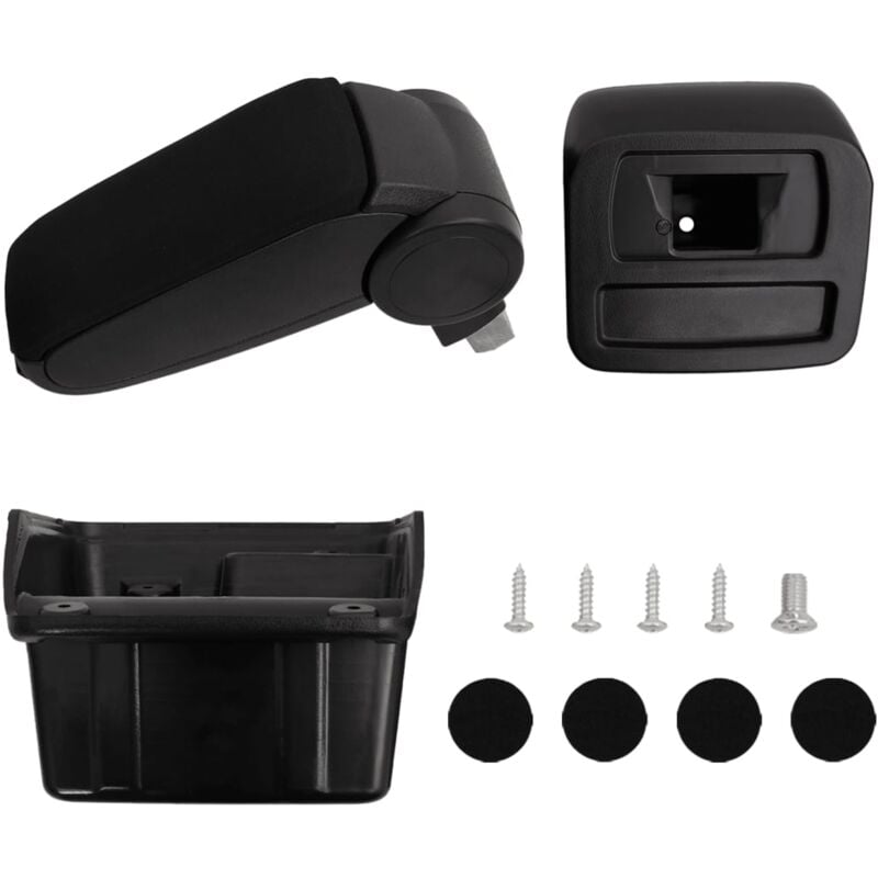 foto del prodotto destockoutils bracciolo per auto nero 15x31x 28 44 cm in abs