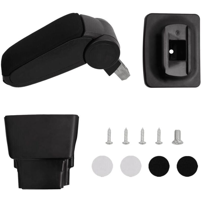 foto del prodotto destockoutils bracciolo per auto nero 16x32x 35 50,5 cm in abs