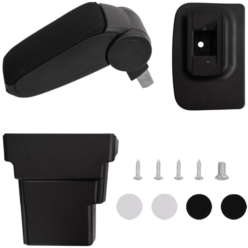 foto del prodotto destockoutils bracciolo per auto nero 17x32x 37 53 cm in abs vidaxl