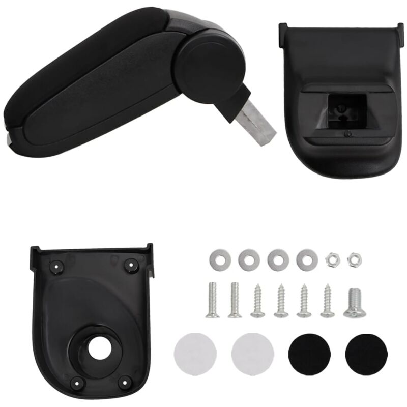 foto del prodotto destockoutils vidaxl bracciolo per auto nero 15x35x 30 47 cm in abs