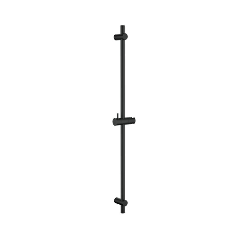 foto del prodotto detbom barra doccia nera barra doccia da 90 cm con supporto per soffione doccia barra doccia universale in acciaio inox