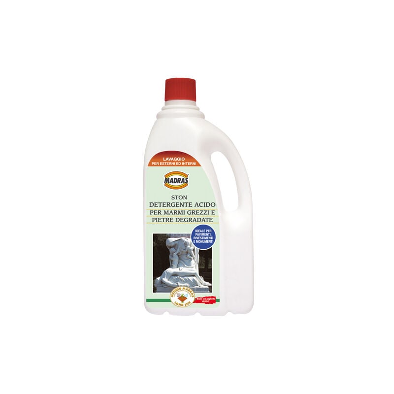 foto del prodotto detergente acido ston 1 lt per pietra grezza e marmi madras