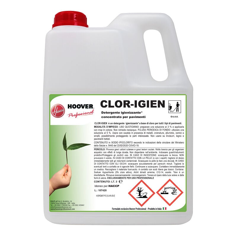 foto del prodotto detergente igienizzante concentrato clor igien 3 litri