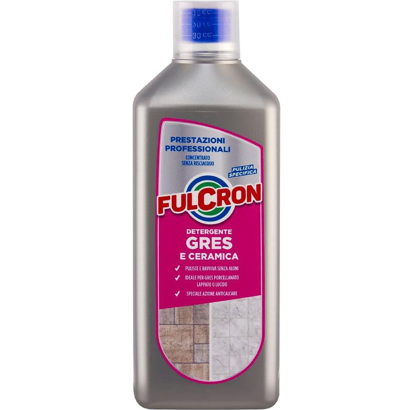 foto del prodotto detergente neutro 'fulcron' per lavare i pavimenti in cotto e pietre naturali, da 1 litro