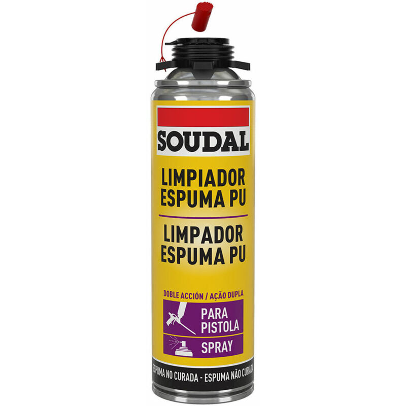 foto del prodotto detergente per schiuma di poliuretano soudal 500 ml