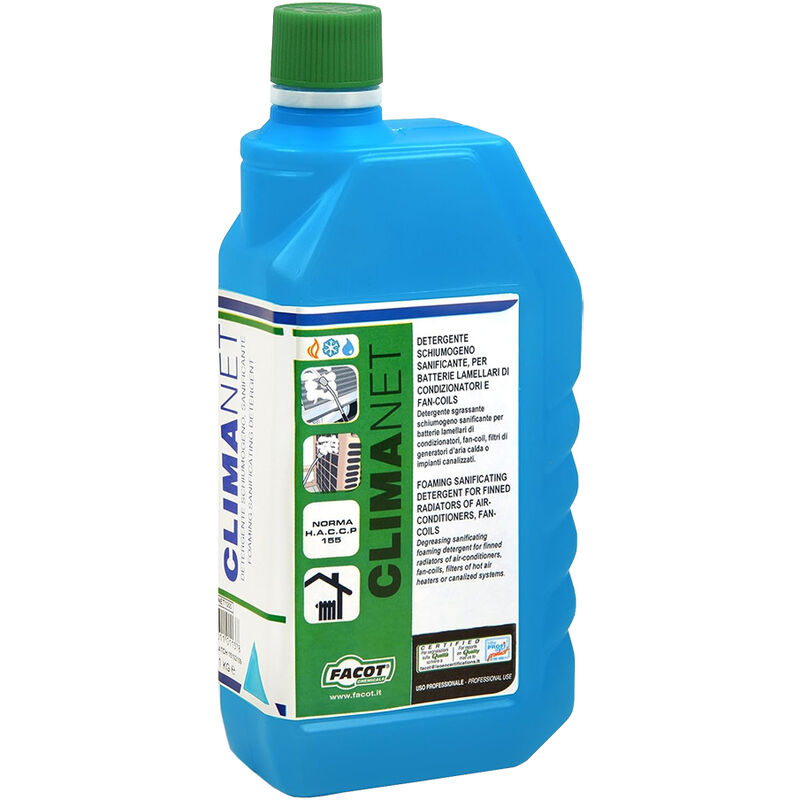 foto del prodotto detergente schiumogeno igienizzante climanet 1 kg facot azione batteriostatica