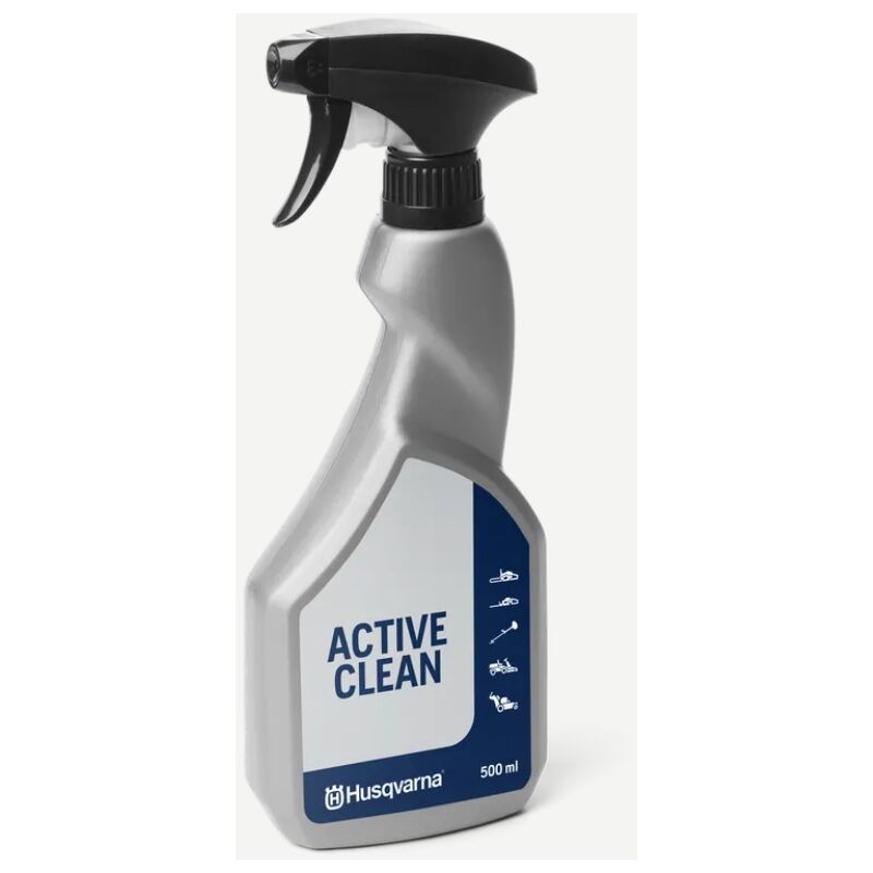 foto del prodotto detergente spray active clean pulizia macchine da giardino 500 ml husqvarna