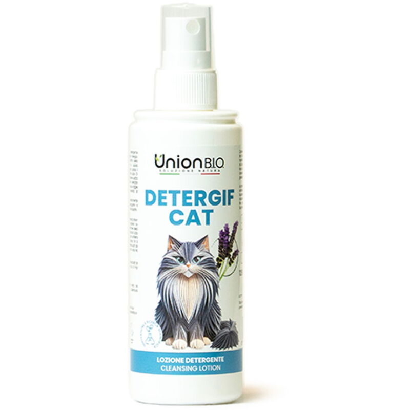 foto del prodotto detergif cat lozione detergente a base di estratti vegetali utile per la pulizia quotidiana del gatto 125 ml