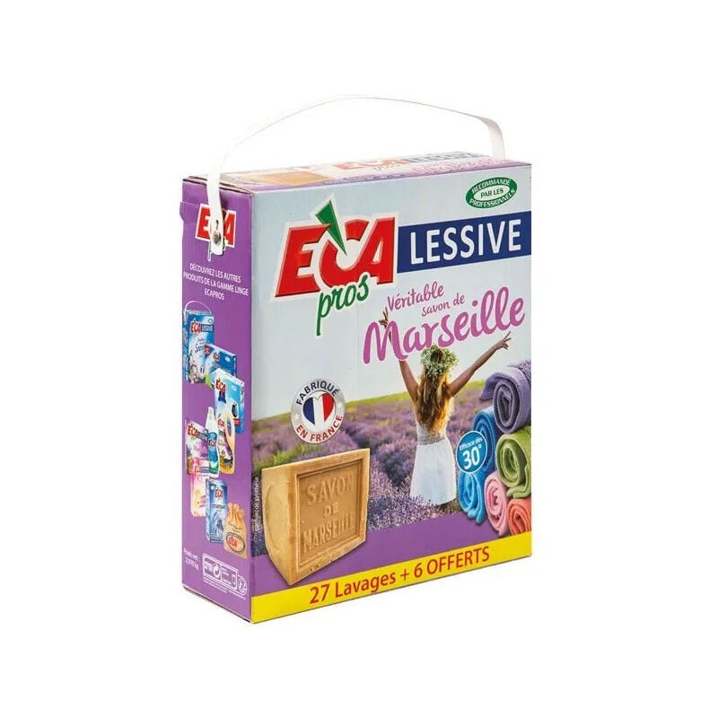 foto del prodotto detersivo in polvere con sapone di marsiglia, 3 kg