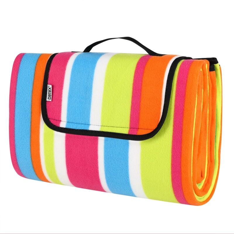 foto del prodotto detex coperta da picnic impermeabile termoisolante lavabile 1 6 persone giochi bimbi outdoor mare 195x150cm. multicolor