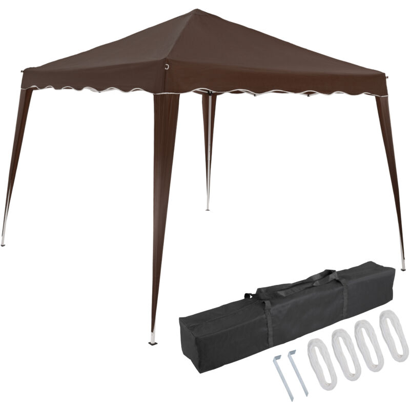 foto del prodotto deuba casaria gazebo da giardino 3x3m capri tenda pop up impermeabile e pieghevole incl. borsa per trasporto marrone scuro