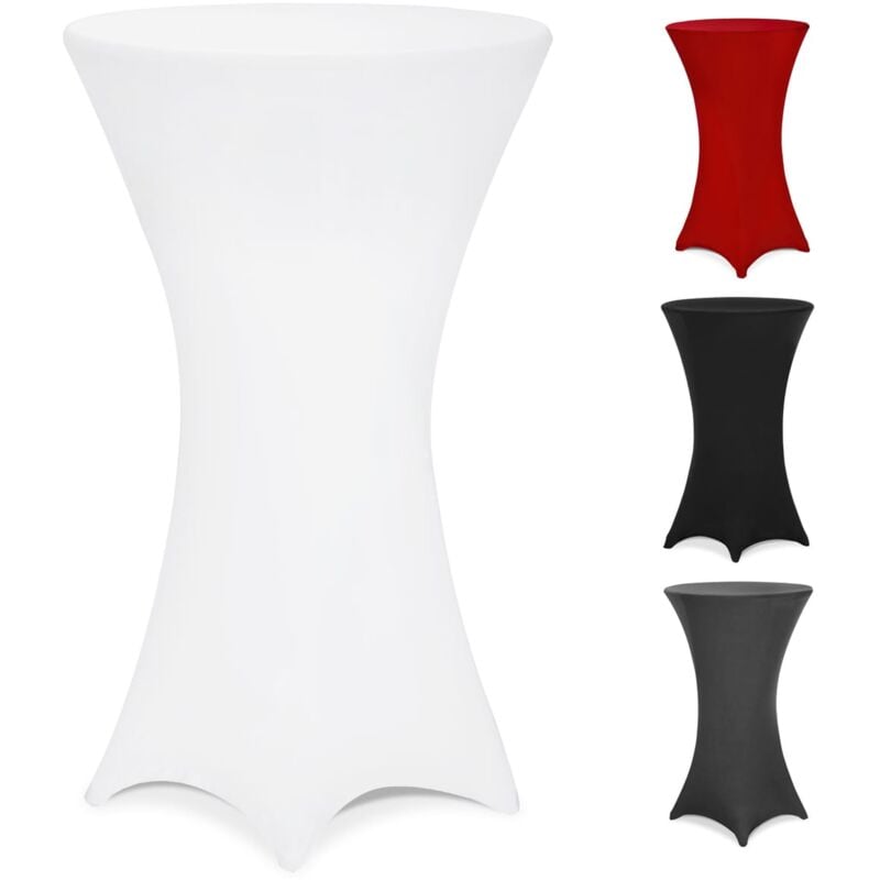 foto del prodotto deuba copritavolo per tavolino alto da buffet bistrot copertura per tavolini stretch elastica 60 65 70 75 80 85 cm 70 cm wei de 