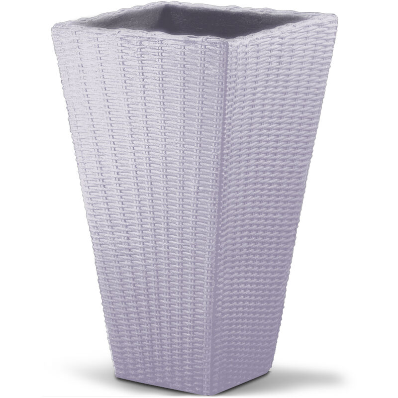 foto del prodotto deuba fioriera da esterno 70x40x40cm resistente alle intemperie 59 litri vaso fiori per ingresso marrone