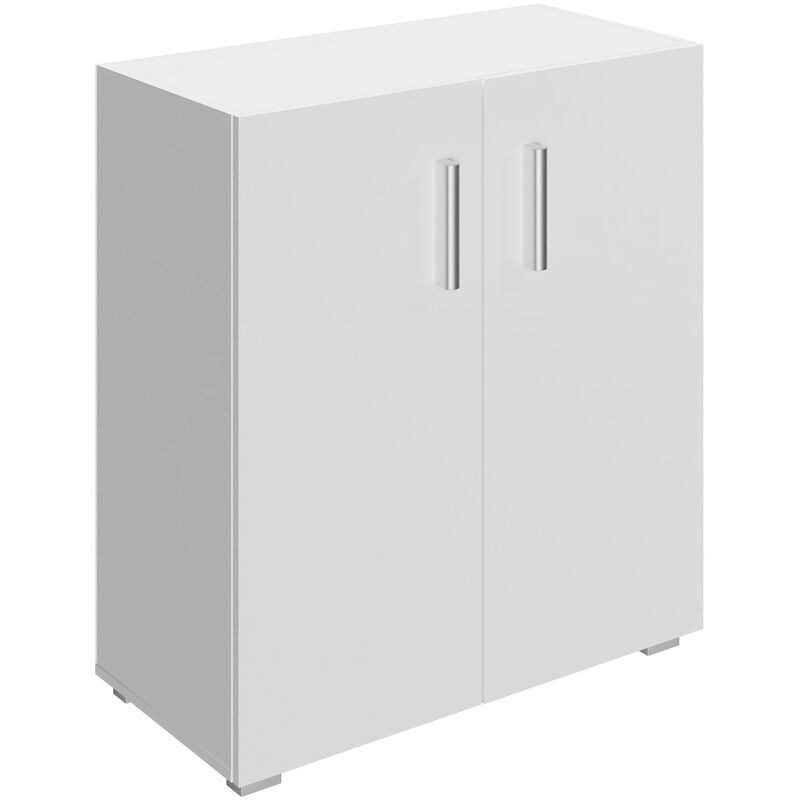foto del prodotto deuba libreria scaffale mobile casa ufficio soggiorno archiviazione colore e modello a scelta 2 shelf with doors white en 