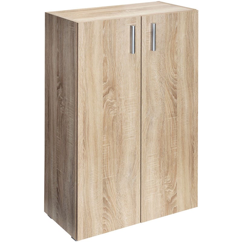 foto del prodotto deuba libreria scaffale mobile casa ufficio soggiorno archiviazione colore e modello a scelta 3 shelf with doors oak en 