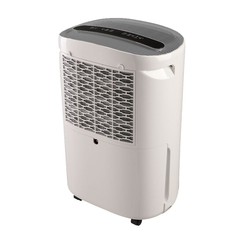 foto del prodotto deumidificatore 20l 24h. tensione di ingresso ac 220 240 v, frequenza di ingresso ac 50 60 hz, lunghezza cavo 1,9 m. larghezza 350 mm,