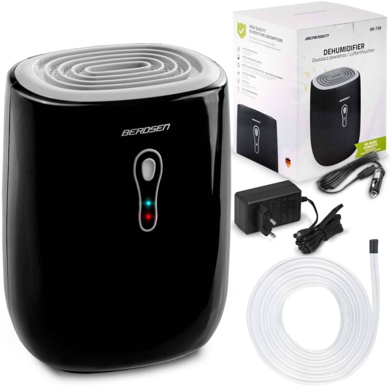 foto del prodotto deumidificatore d'aria - assorbitore di umidità berdsen br-75b, nero e grigio