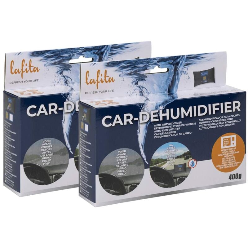 foto del prodotto deumidificatori per auto riutilizzabili 2 pz 400 g vidaxl