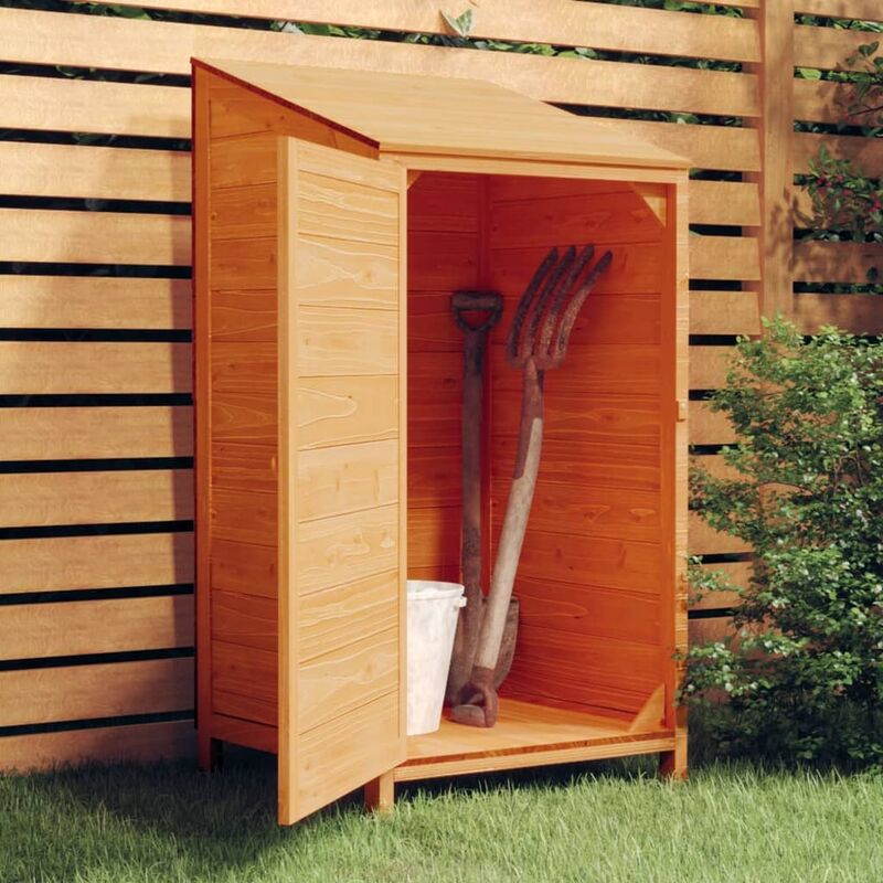 foto del prodotto devenirriche furniture limited capanno da giardino marrone 55x52x112cm legno