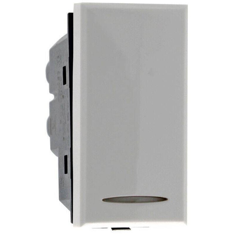 foto del prodotto deviatore 1p 16a colore bianco compatibile con bticino axolute - - trade shop traesio