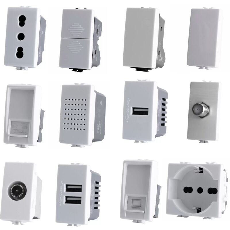 foto del prodotto deviatore assiale 1p 16a unipolare bianco compatibile matix sd60013