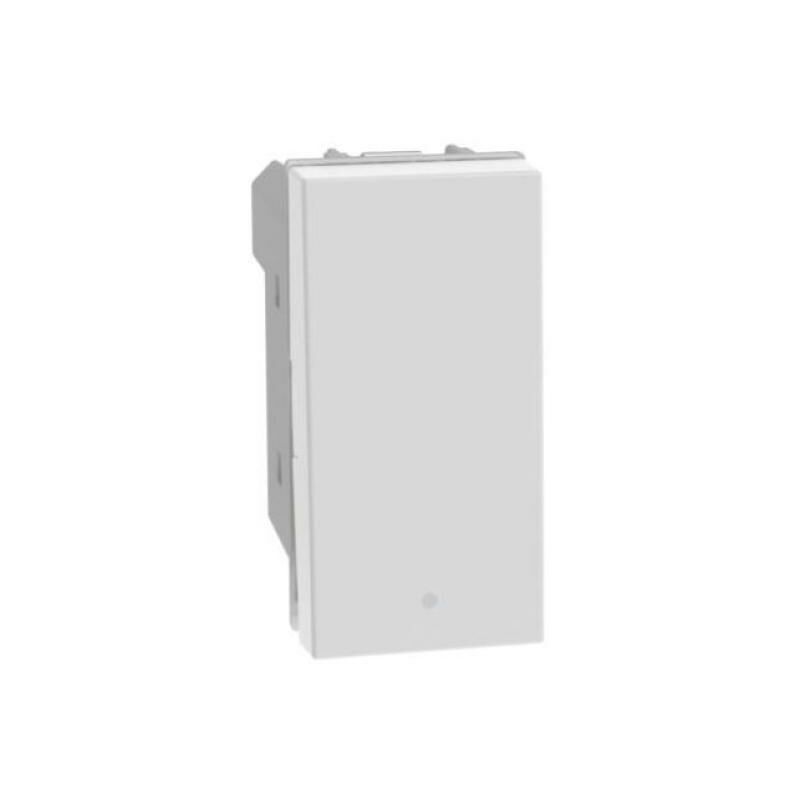 foto del prodotto deviatore basculante bticino matixgo 1p 10ax illuminabile bianco jw4003