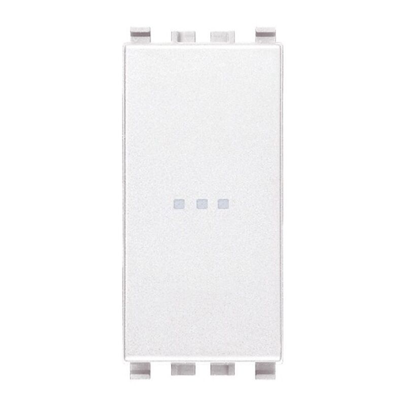 foto del prodotto deviatore vimar eikon assiale bianco 1p 16a illuminabile 20105.b