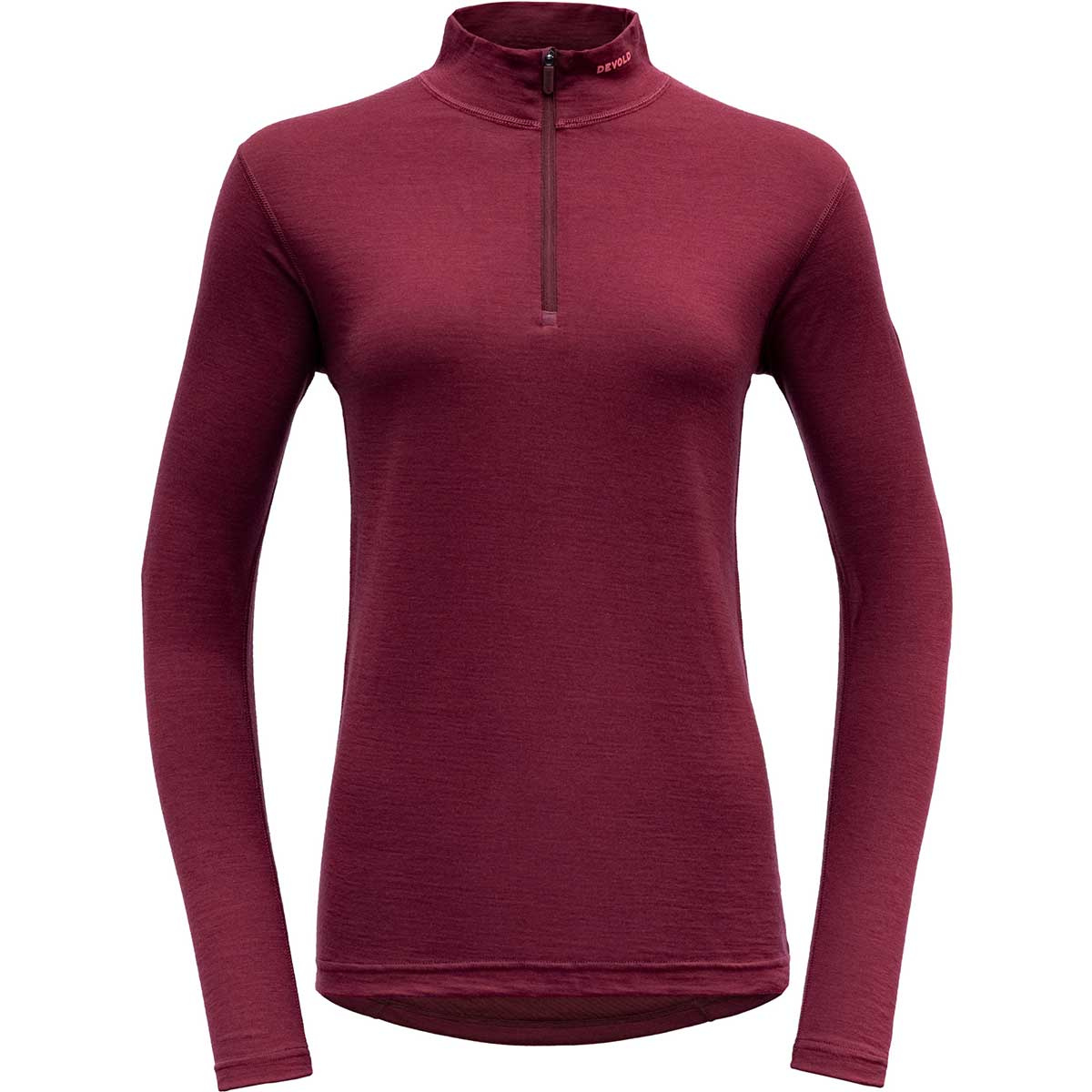 foto del prodotto devold donna maglia a manica lunga con colletto e mezza zip breeze