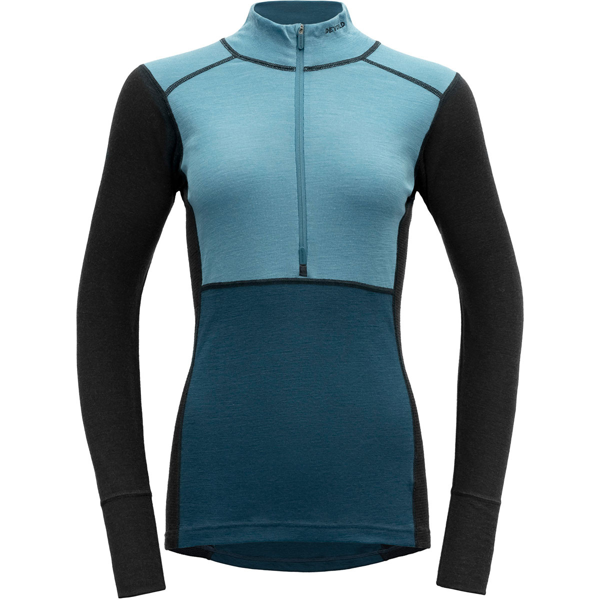 foto del prodotto devold donna maglia a maniche lunghe lauparen merino 190 zip neck