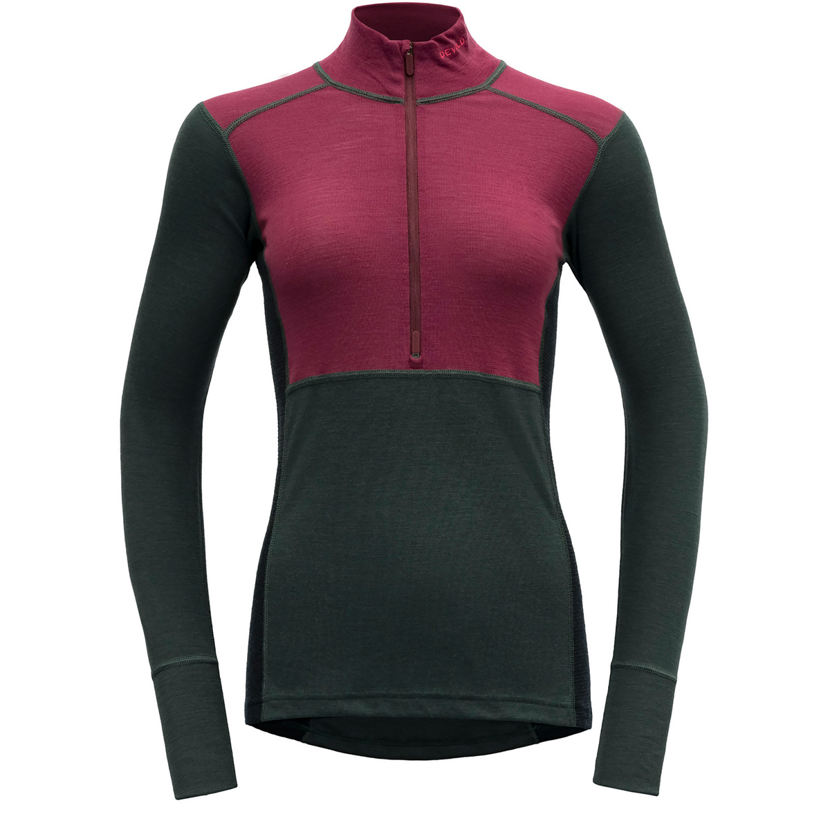 foto del prodotto devold donna maglia a maniche lunghe lauparen merino 190 zip neck