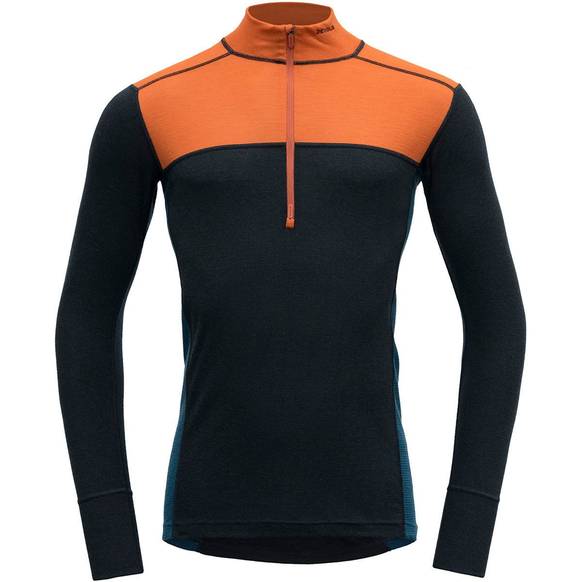 foto del prodotto devold uomo maglia a maniche lunghe lauparen merino 190 zip neck