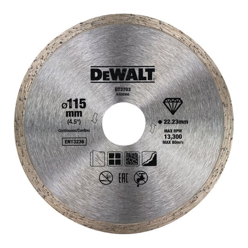 foto del prodotto dewalt 115mm disco diamantato per ceramica