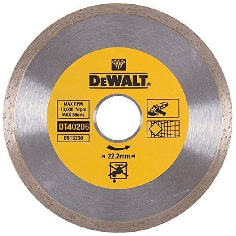 foto del prodotto dewalt accessori disco da taglio diamantato 180x22,2 mm dt40206