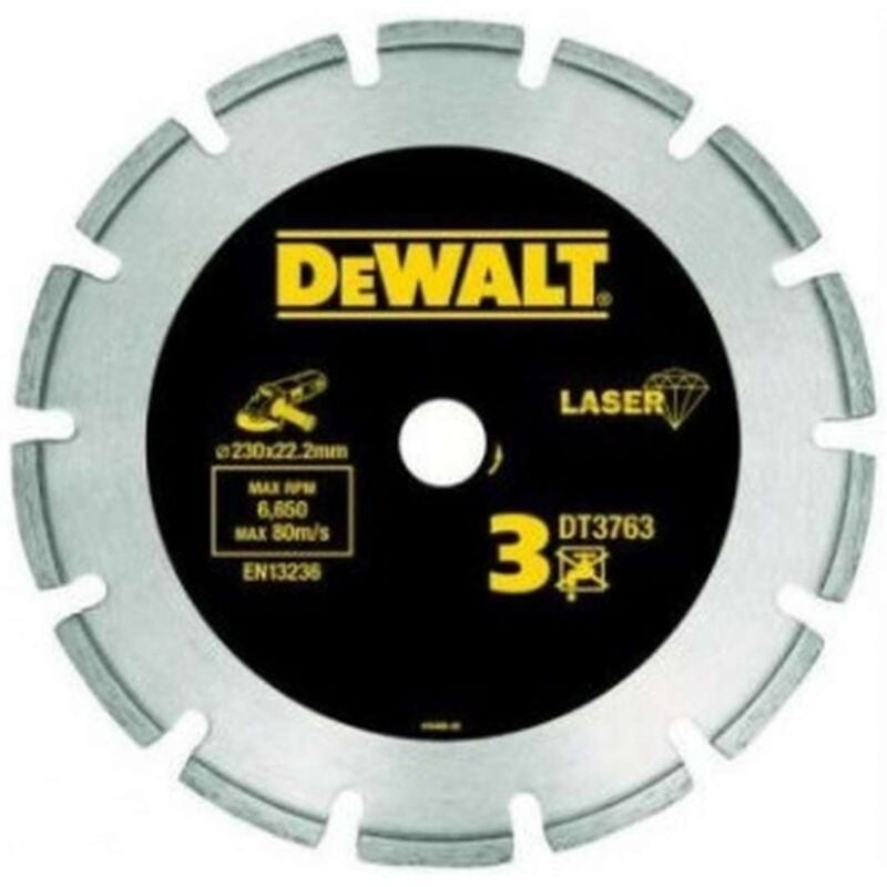 foto del prodotto dewalt - accessori - disco da taglio diamantato per materiali duri 125x22,2 mm dt3761