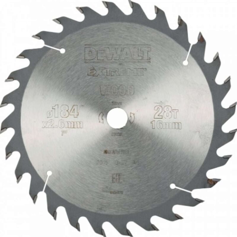 foto del prodotto dewalt accessori disco da taglio per legno, 184x16 mm, 28 denti dt4031