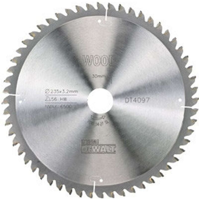 foto del prodotto dewalt accessori lama circolare per legno 235x30 mm, 56 denti dt4097