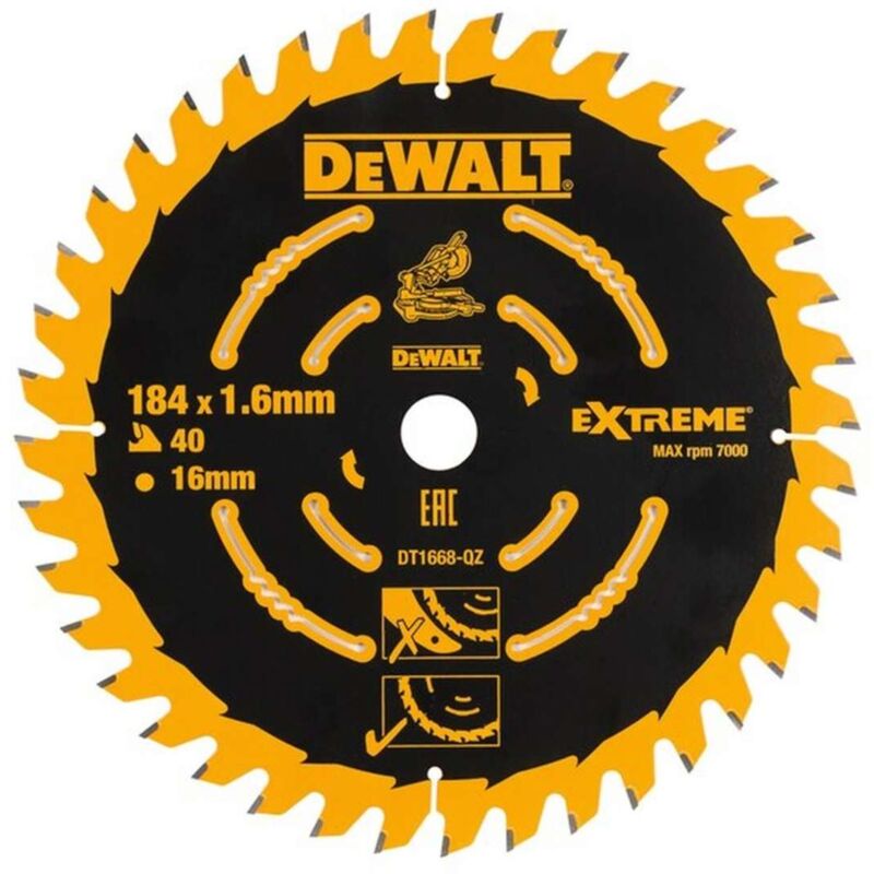 foto del prodotto dewalt accessori lama da sega 184x16 mm, 40 denti dt1668