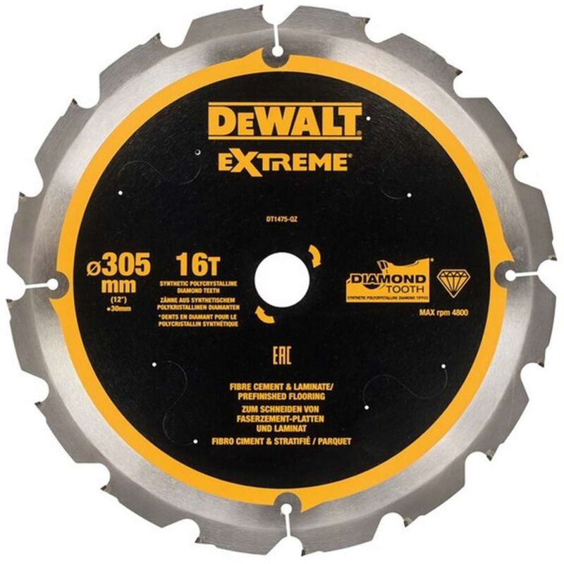foto del prodotto dewalt accessori lama da sega 304x30 mm, 16 denti dt1475