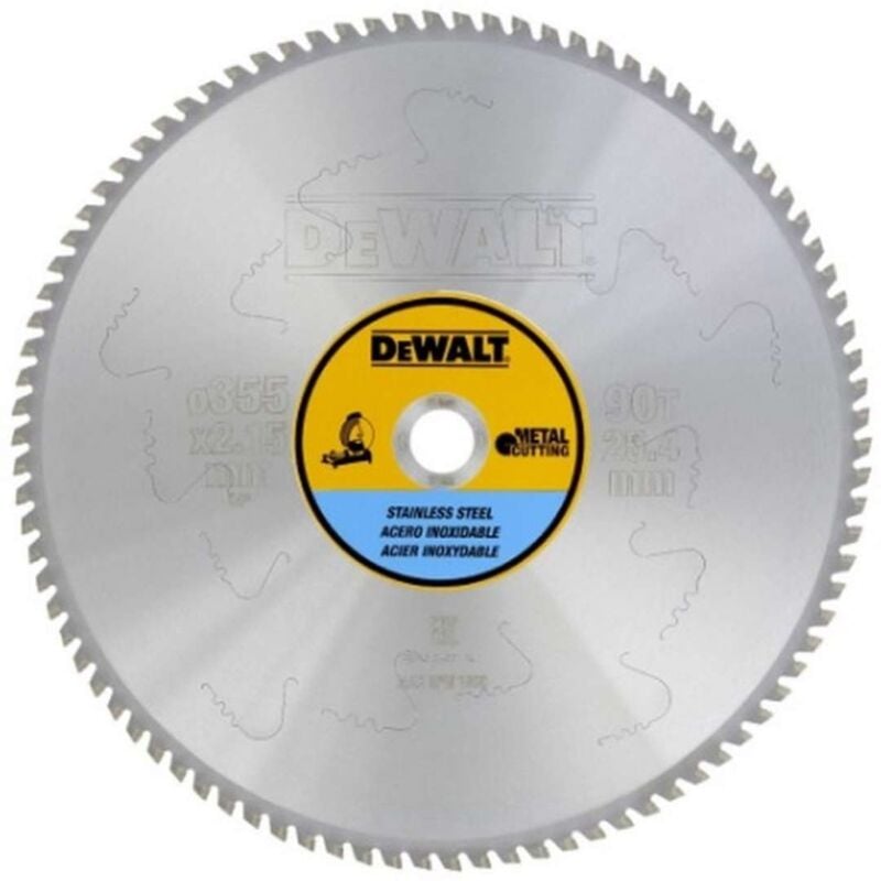 foto del prodotto dewalt accessori lama da sega per acciaio inox 355x25,4 mm, 90 denti dt1922