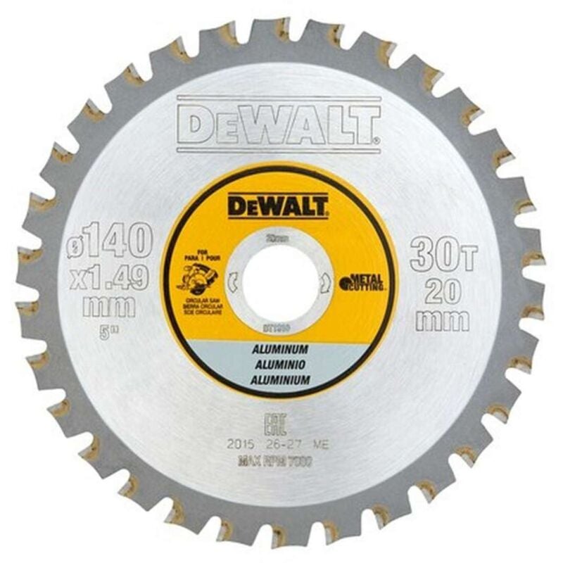 foto del prodotto dewalt accessori lama da sega per alluminio 140x20 mm, 30 denti dt1910