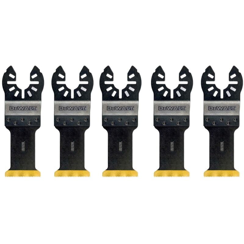 foto del prodotto dewalt accessori per utensile multifuzione n.5 lame in titanio lunga durata per tagli ad affondamento