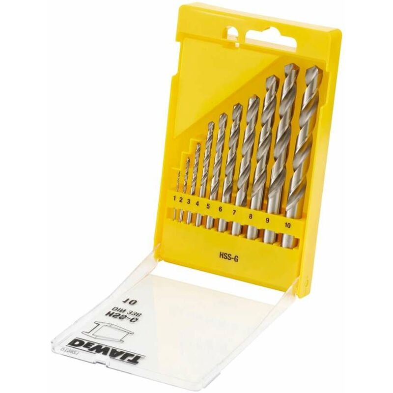 foto del prodotto dewalt accessori set di 10 punte da trapano per metallo dt5921