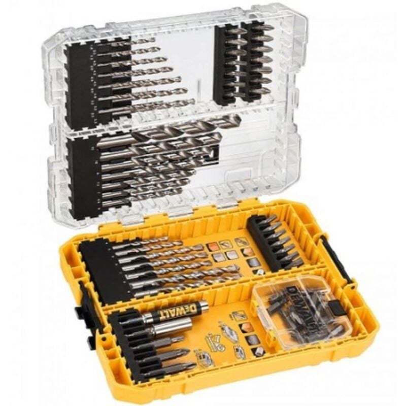 foto del prodotto dewalt accessori set di punte e bit per trapano da 72 pezzi dt70761