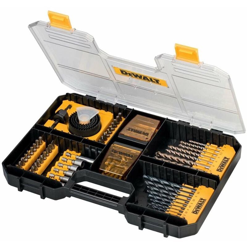 foto del prodotto dewalt accessori set di punte e inserti da trapano da 100 pezzi dt71569