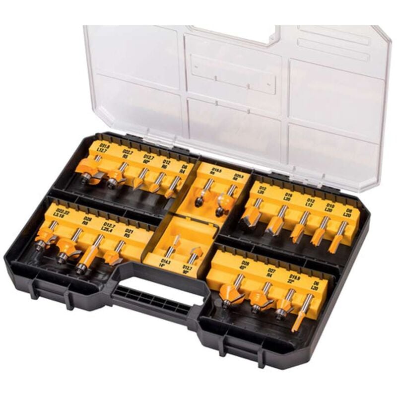 foto del prodotto dewalt accessori set di utensili da fresatura, 22 pz dt90017