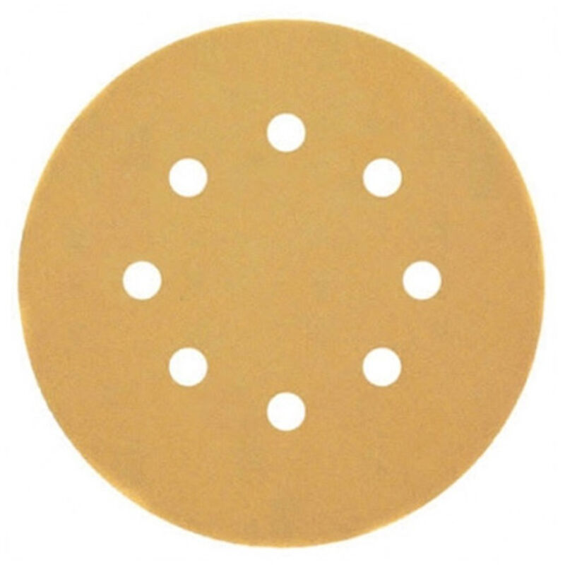 foto del prodotto dewalt accessorio per levigatrice, marca modello dt3115 qz, disco di levigatura, uso su legno, metallo e plastica, confezione da 25 pezzi, alta