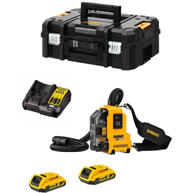 foto del prodotto dewalt aspirapolvere dwh161d2t 7 2 x 2,0 ah dcb107 tstak ii 