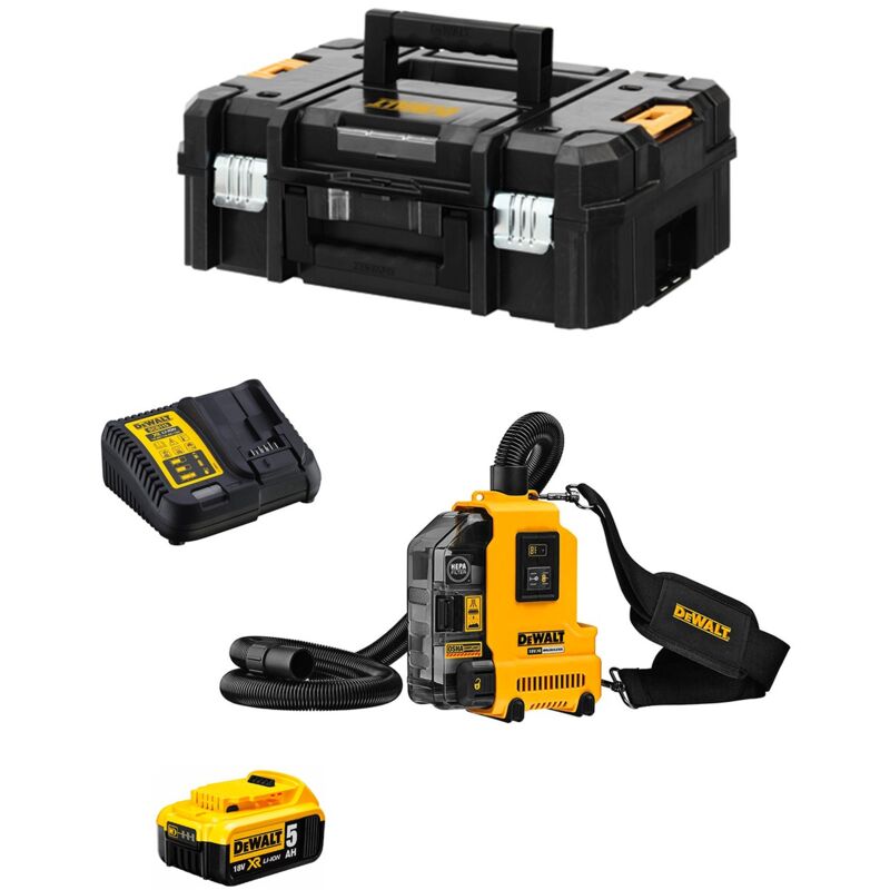 foto del prodotto dewalt aspirapolvere dwh161p1t 1 x 5,0 ah dcb115 tstak ii 