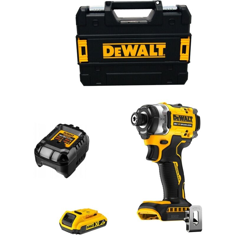 foto del prodotto dewalt avvitatore ad impulsi dcf860d1t 1 x 2,0 ah dcb1102 tstak ii 