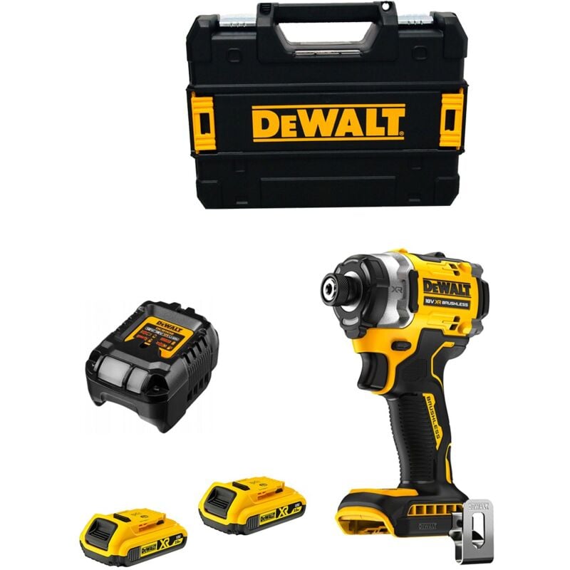 foto del prodotto dewalt avvitatore ad impulsi dcf860d2t 2 x 2,0 ah dcb1102 tstak ii 